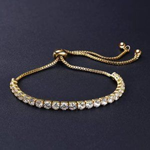 Adjustable Tennis Bracelet w/ 4mm Zirconia